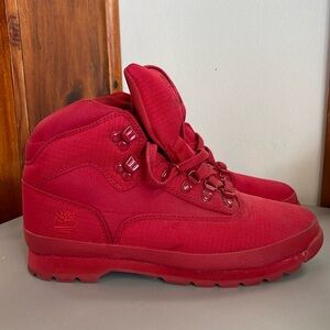 Timberland Euro Hiker Red size 9.5
